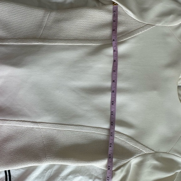 Rag & Bone Cream Textured Fitted Women's Blouse - Picture 5 of 5